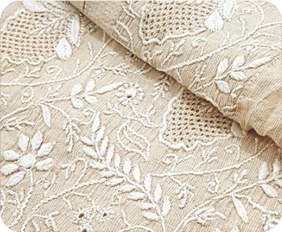 Chikankari embroidery